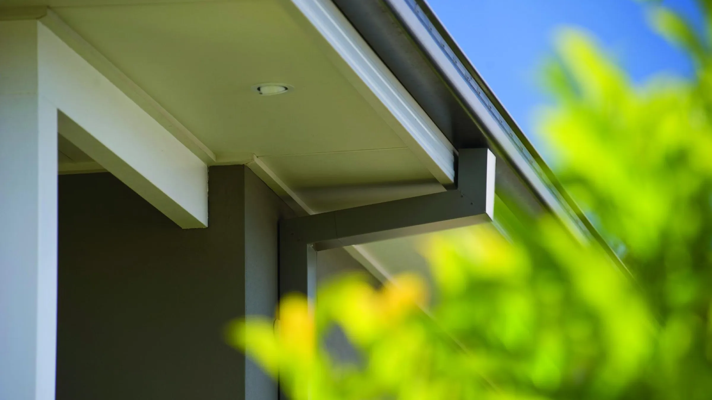 New eaves lining on a house